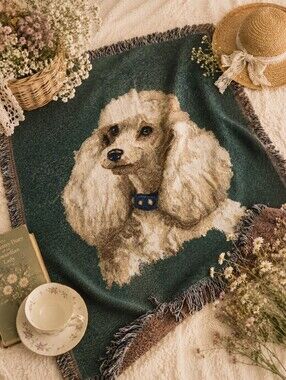 Vintage Cotton Doggy 🐕blanket